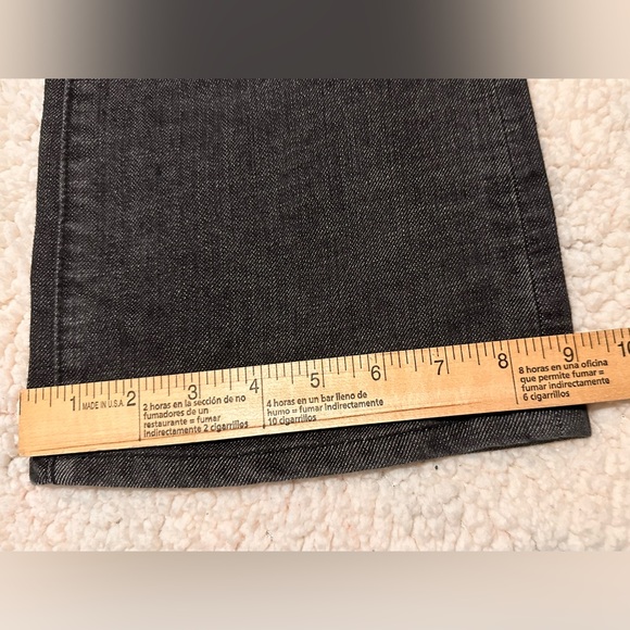 Sasson Black Embellished Embroidered pockets Bootcut Boogie jeans size 6 - Picture 9 of 9